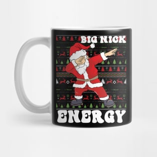 Big Nick Energy Funny Santa Claus Dabing Ugly Mug